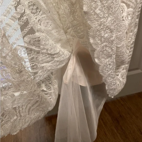 Wtoo Lace and Silk underlay Ivory Wedding Dress - Picture 5 of 13